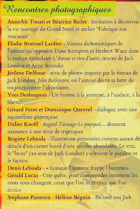 La Batie Neuve - Salon du livre et de la photo - Jack London