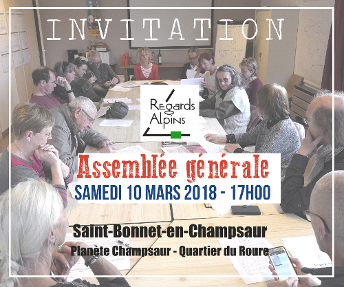 Regards Alpins - Assemblée générale - 10 mars 2018