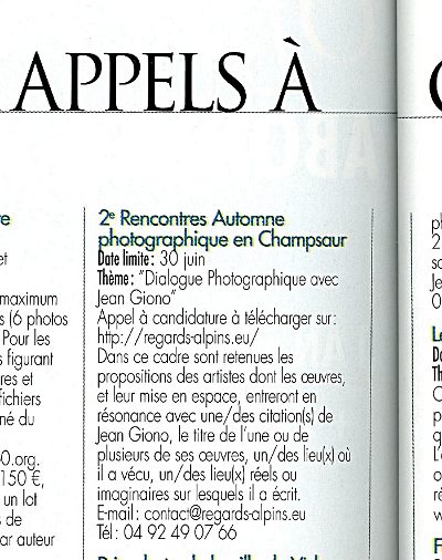 Automne photographique en Champsaur - 2014 - Réponses Photo
